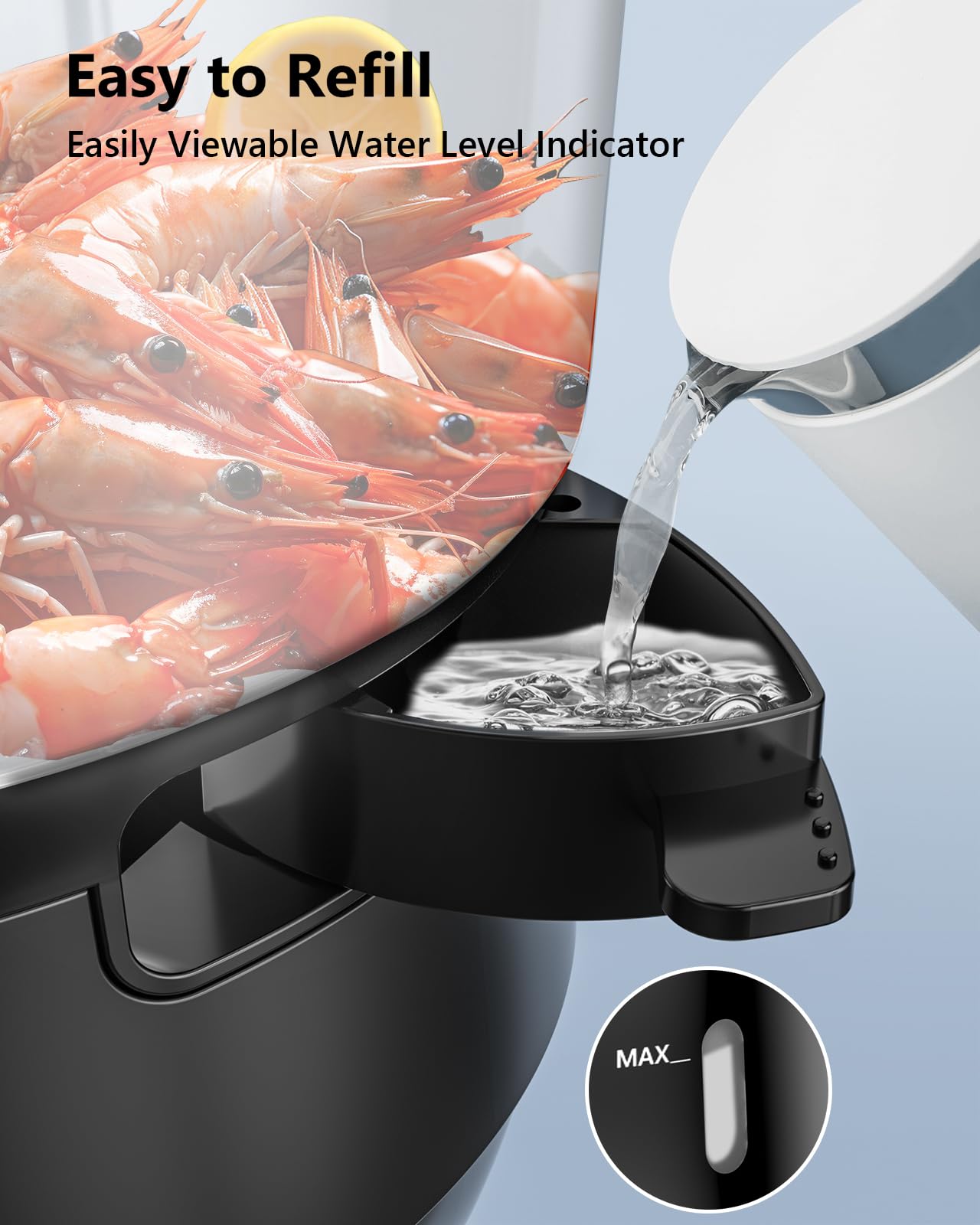 KEENSTAR uso-multi-alimentos ideal para verduras, pescado y arroz en una sesión