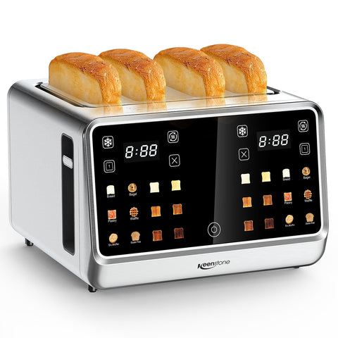 Keenstone Tostadora con pantalla táctil facilita el control rápido del tostado.