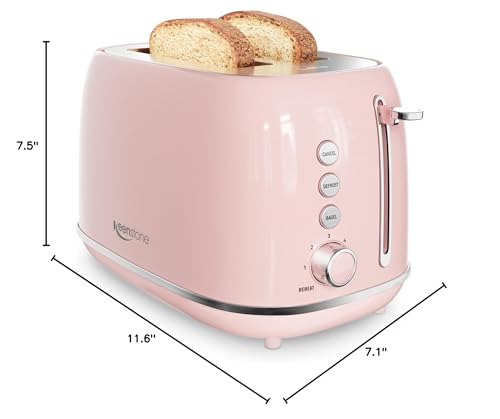 Tostadora Keenstone de dos rebanadas ideal para desayunos familiares
