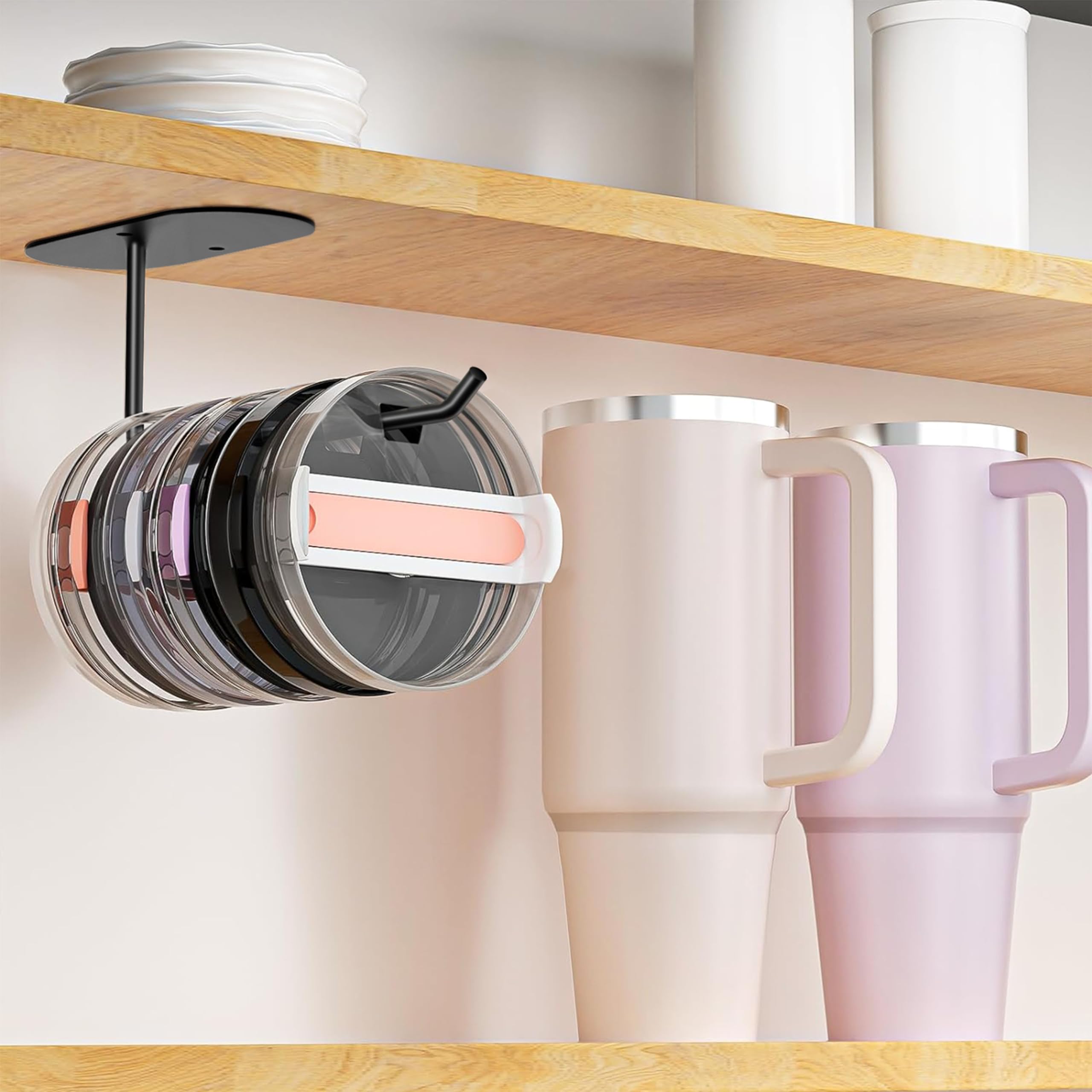 Keepamor organizador de tapas de tumbler en acero inoxidable, duradero y resistente.