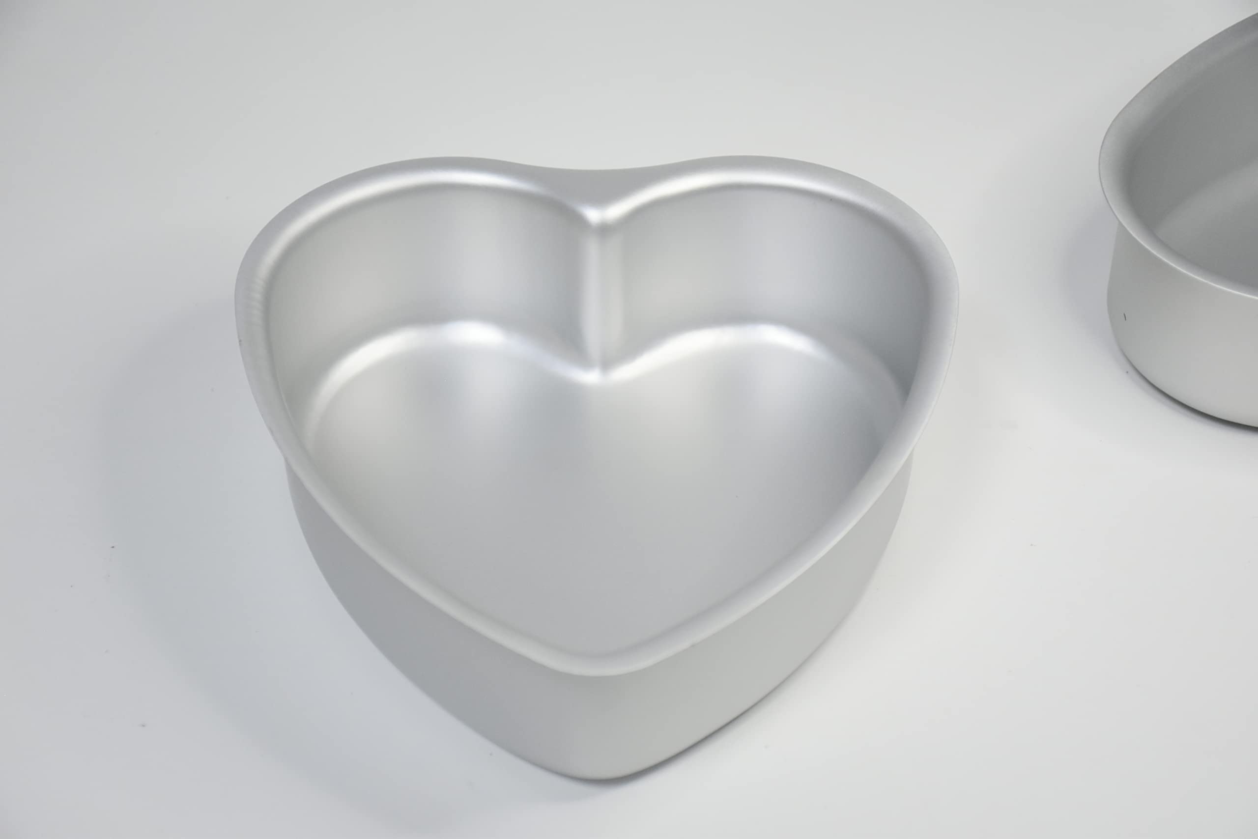 Kefyixc molde de corazón de aluminio 6 pulgadas, cocción pareja