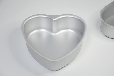 Kefyixc molde de corazón de aluminio 6 pulgadas, cocción pareja