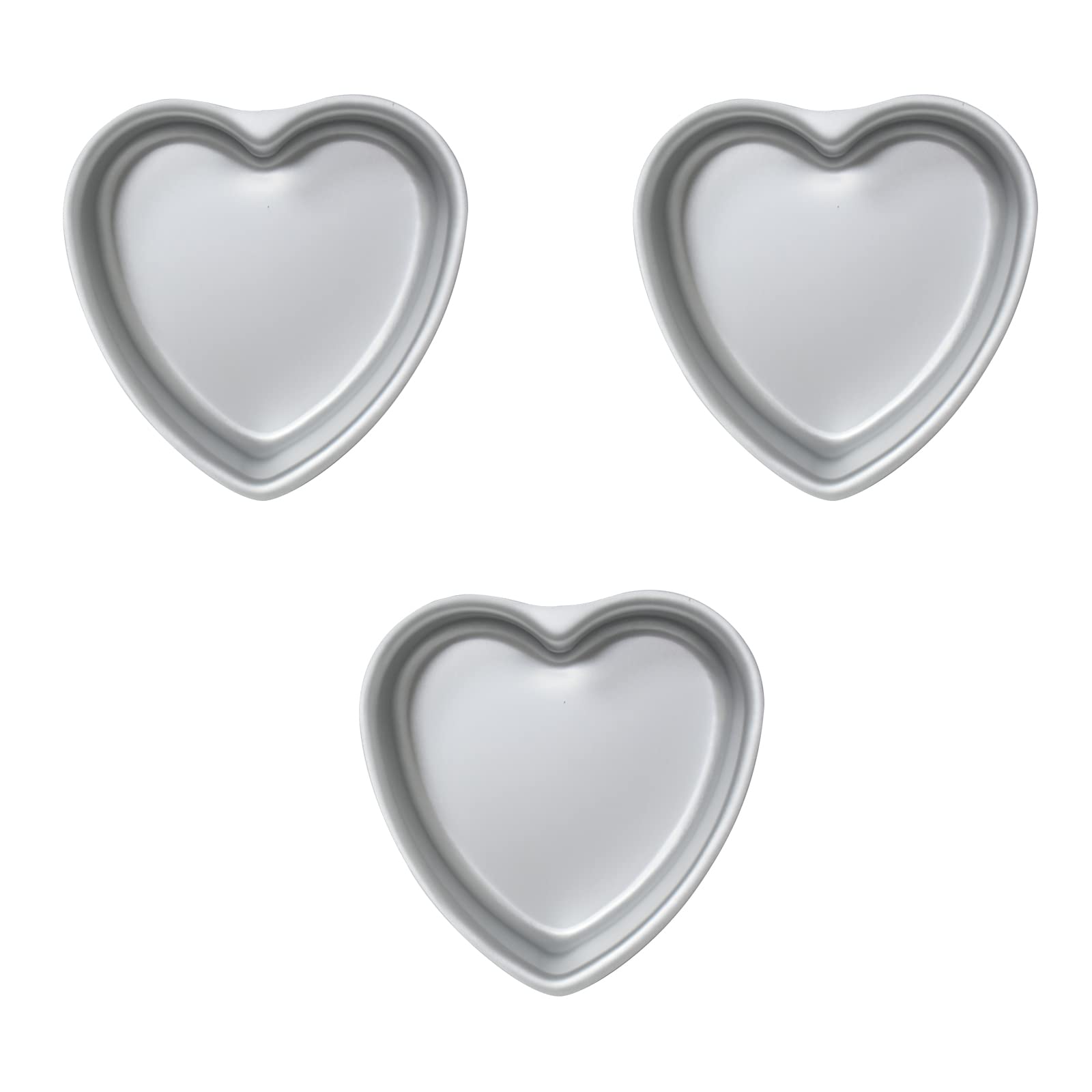 Kefyixc molde corazón pastel 6 pulgadas para pasteles uniformes