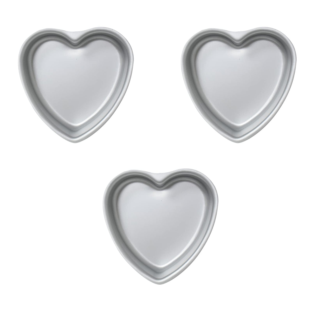 Kefyixc molde corazón pastel 6 pulgadas para pasteles uniformes