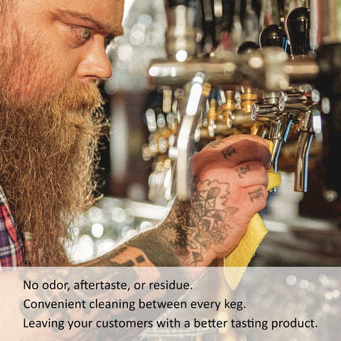 Kegconnection Brew Clean: cubo con solución para remojo eficiente.
