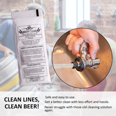 Kegconnection Brew Clean: equipo de homebrew protegido contra corrosión y fácil de limpiar.