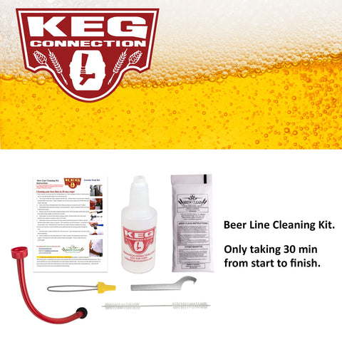 Botella plástica del kit de limpieza de Kegconnection para líneas