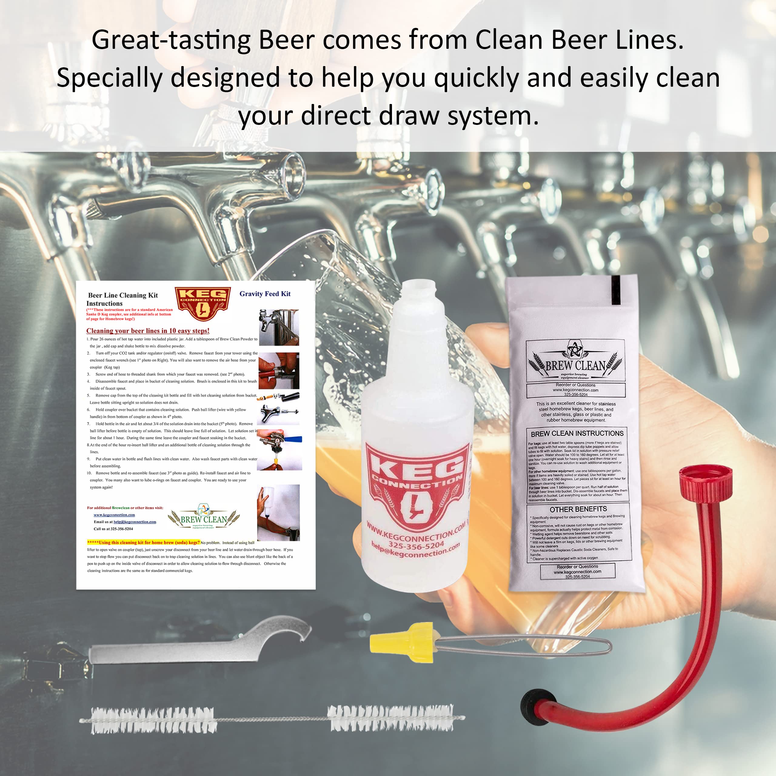 Palanca para válvula facilita la limpieza de la línea de cerveza