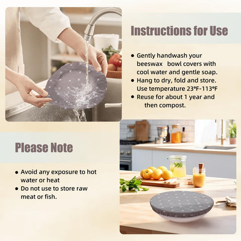 KEHHVCY cubiertas para pan y ensaladas, aptas para refrigeración.