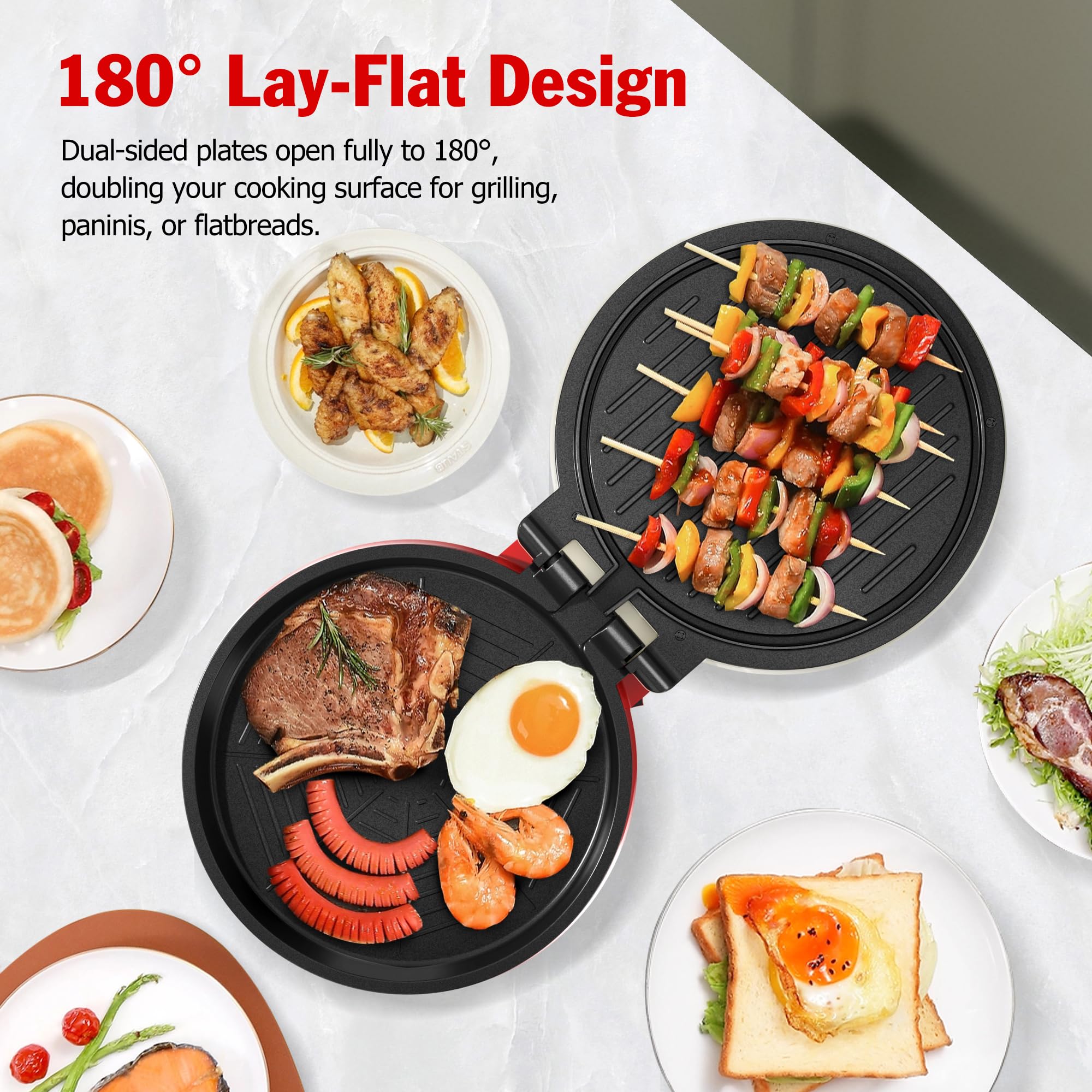 KEINVE parrilla para pizza diseño compacto ideal para cocinas pequeñas.