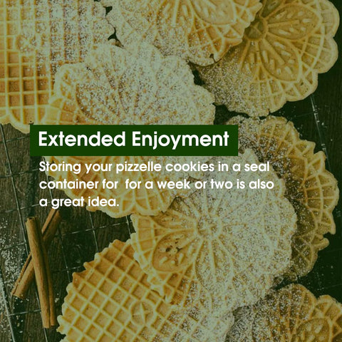 KEINVE pizzelle: preparación de 4 pizzelles por tanda
