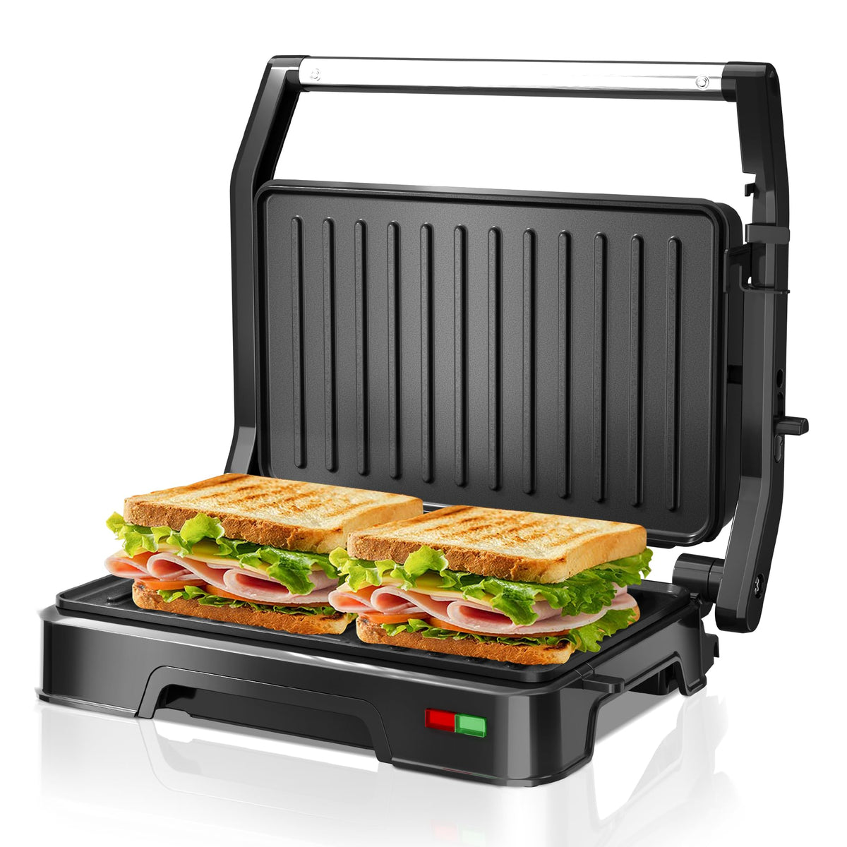 KEINVE prensa sándwich dos rebanadas para sándwiches crujientes y dorados.