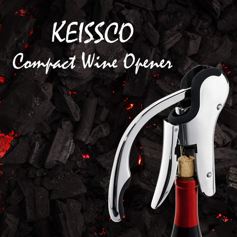 Keissco con mango ergonómico para mayor control al descorchar.