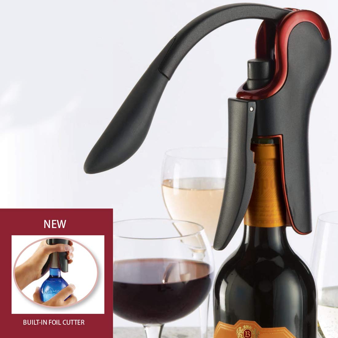 KEISSCO abridor-vino-diseño-compacto-durable garantiza uso diario fiable.