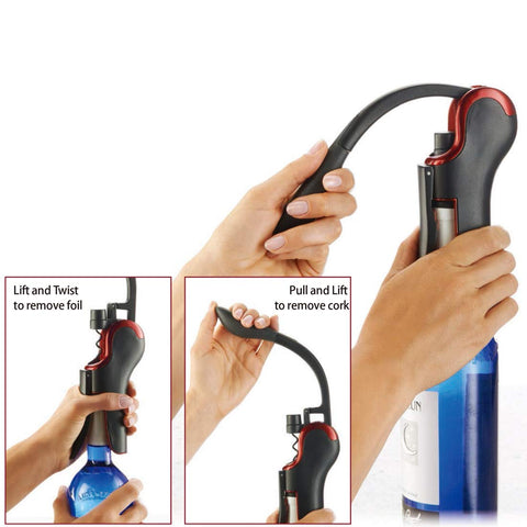 KEISSCO abridor-vino-mango-ergonomico se maneja con comodidad y precisión.
