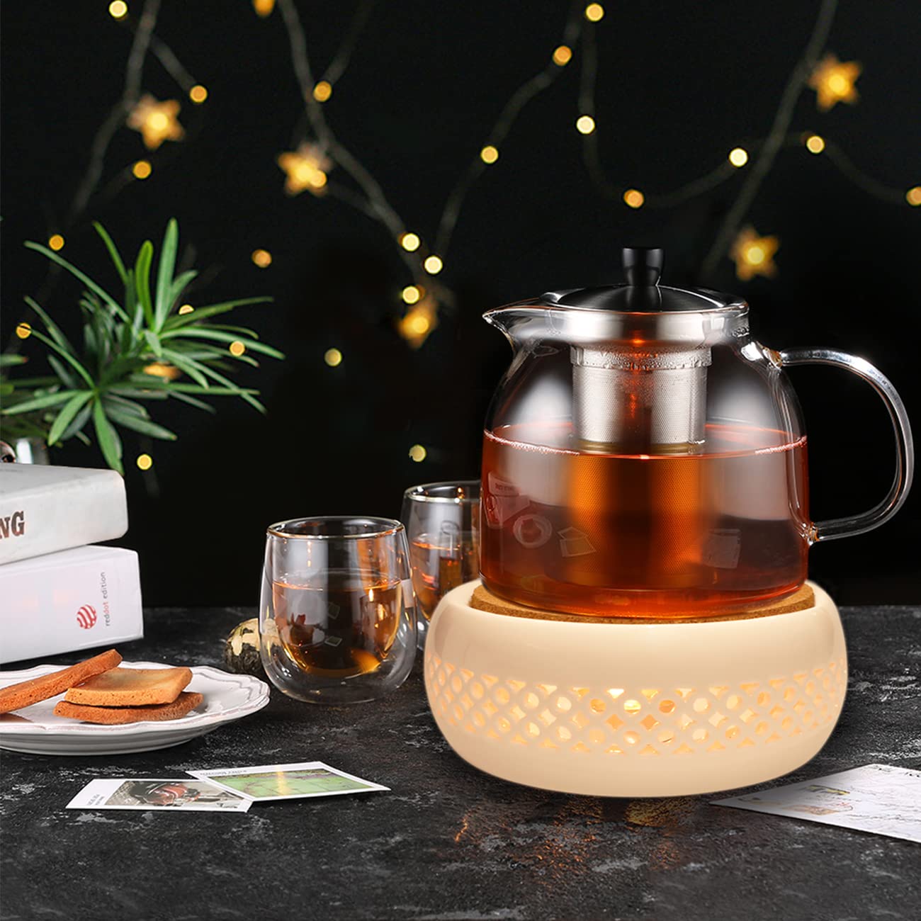 KEISSCO calentador para cocina u oficina, alta compatibilidad con vidrio, cerámica y acero.