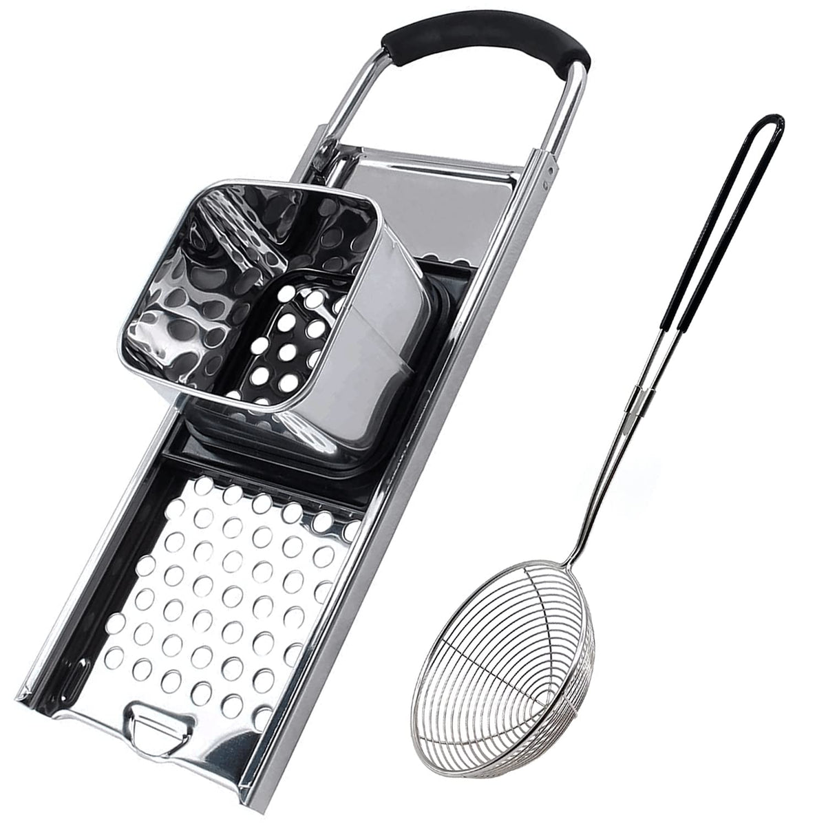 KEISSCO hacedor spaetzle con mango ergonómico para comodidad durante la cocina