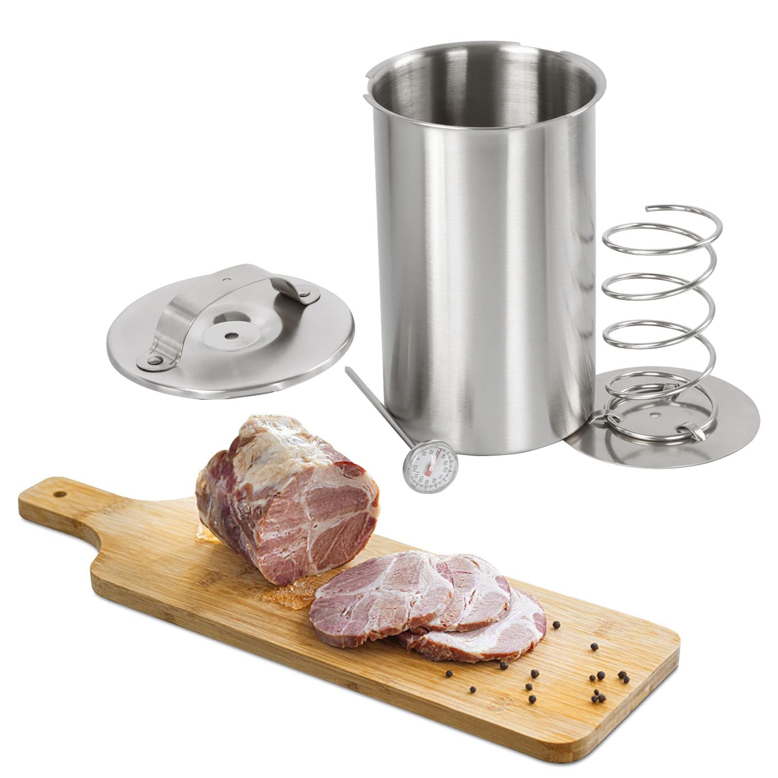 KEISSCO Ham Maker, diámetro de 4 pulgadas, manejo cómodo en la cocina.