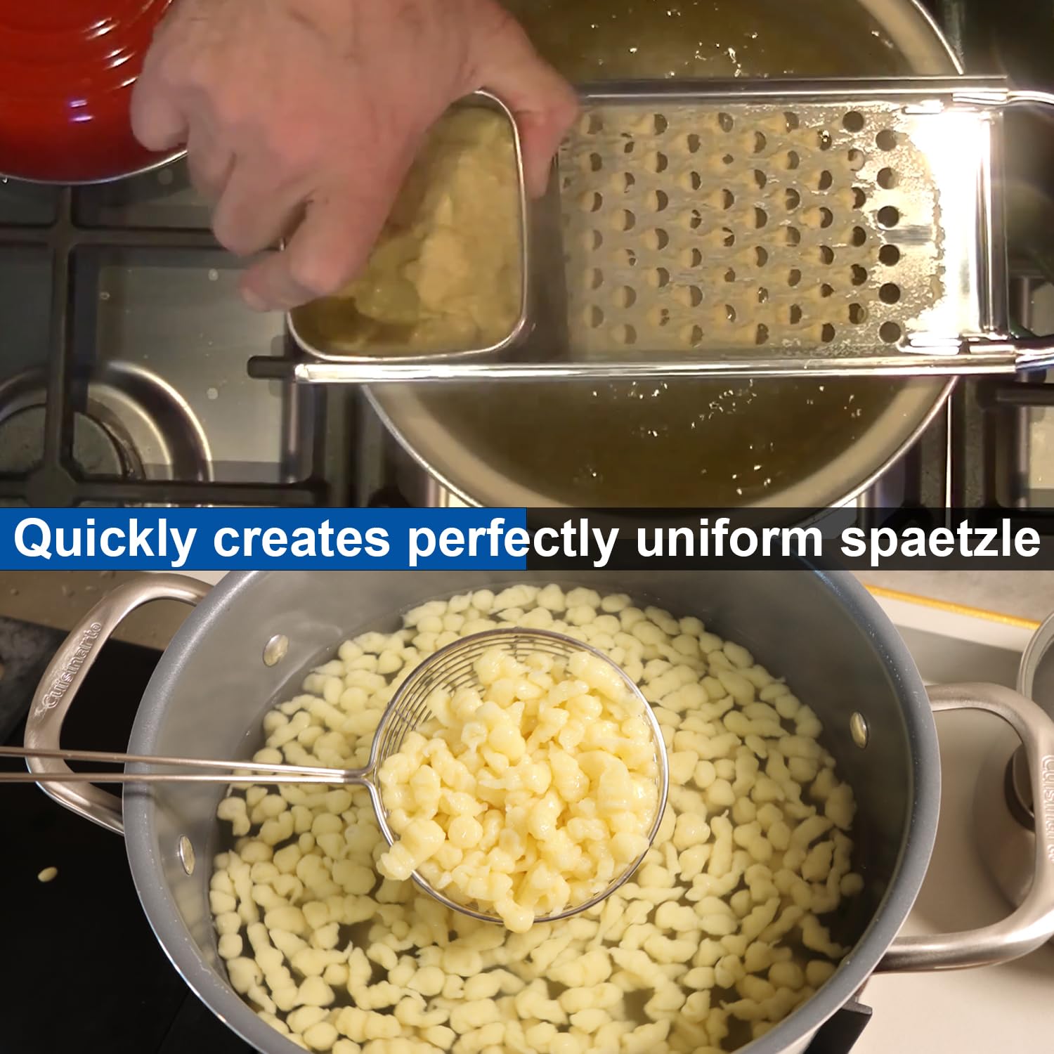 KEISSCO spaetzle maker mango ergonomico para uso prolongado