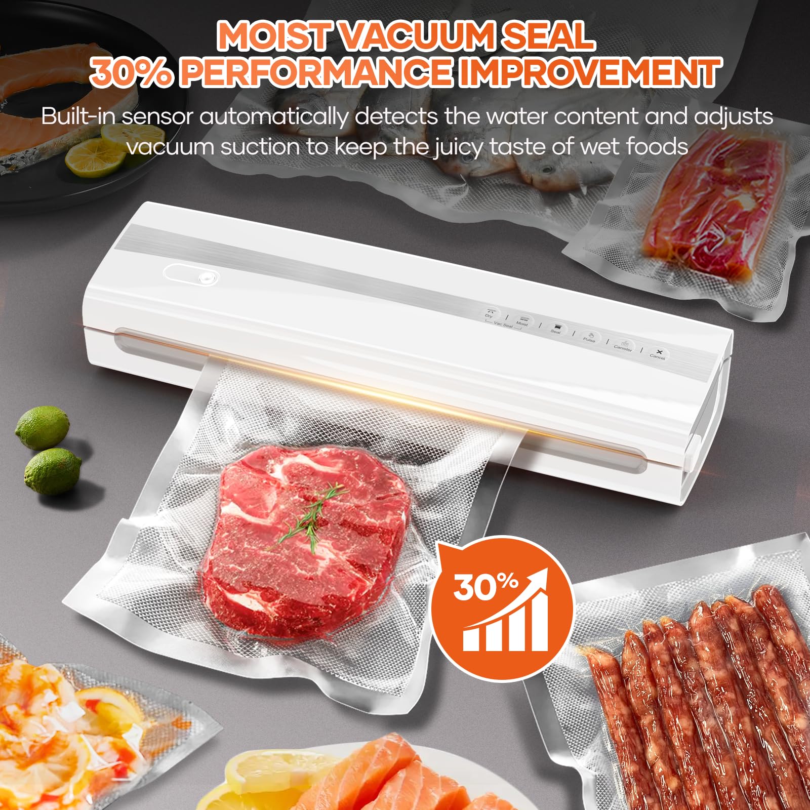 Kejector modo seco ideal para alimentos sin líquido y preservación estable