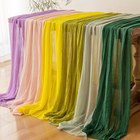 Keketoarrange decoración de mesa exterior con gasa suave