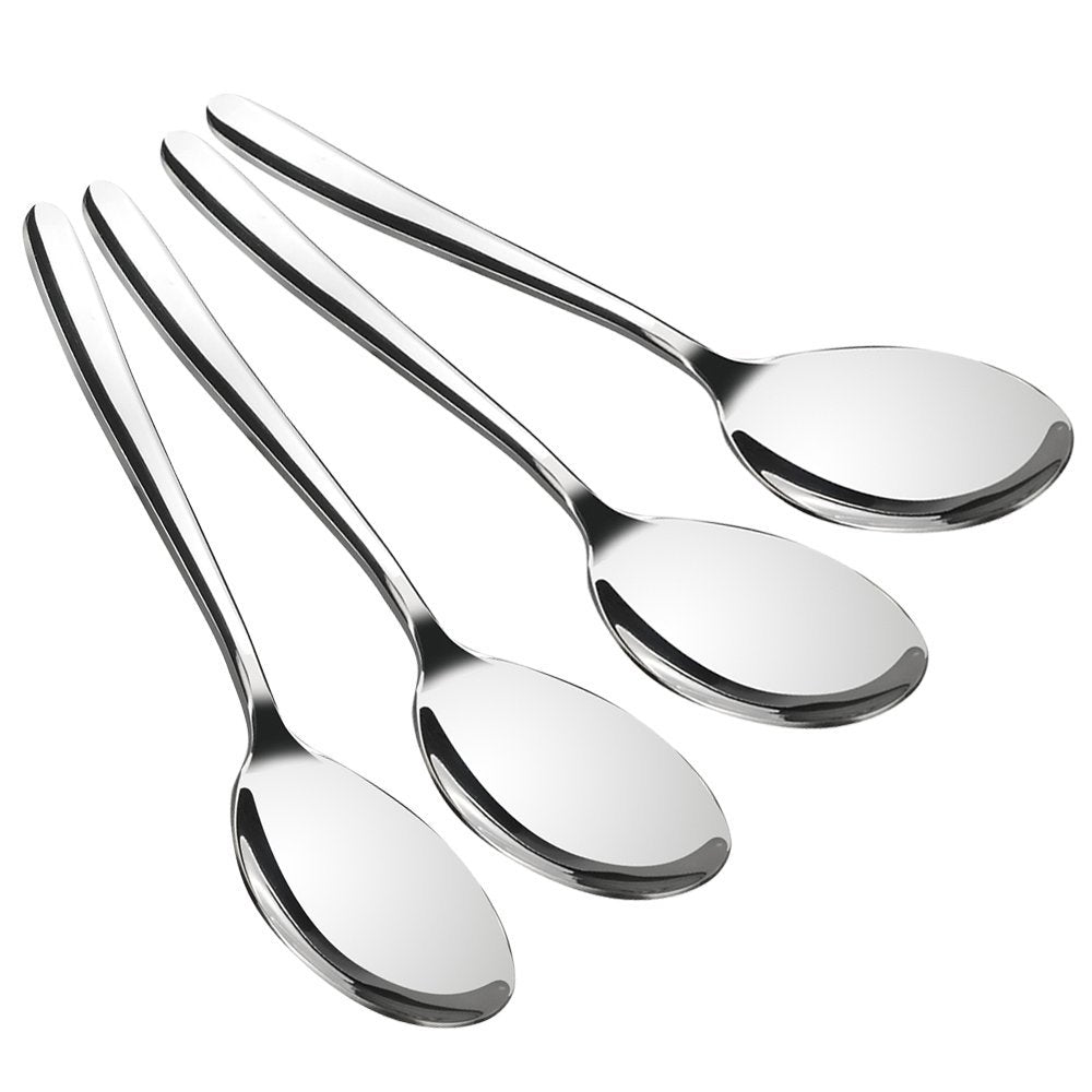 Cucharas Kekow para servir en acero inoxidable, 8 piezas, ideales para buffets.