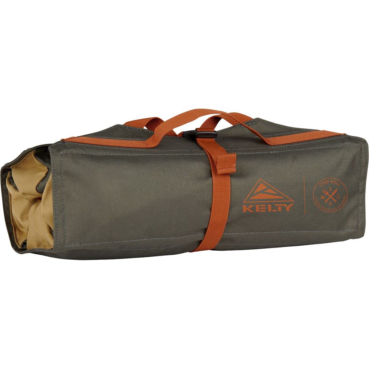 Kelty Chef Roll con bolsillos profundos para ordenar utensilios y accesorios en camping.