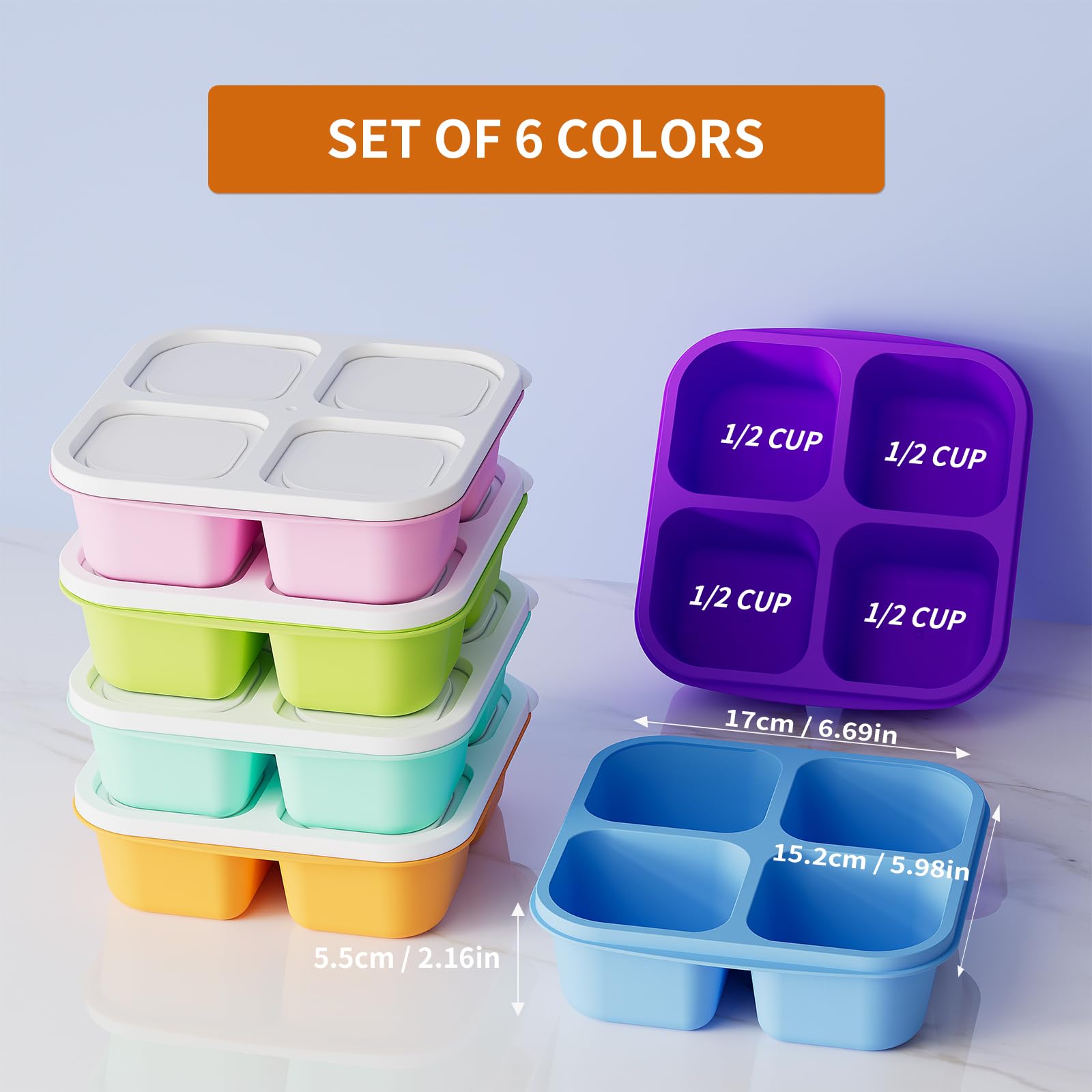 KEMETHY Bento: seis colores para organizar comidas con estilo.