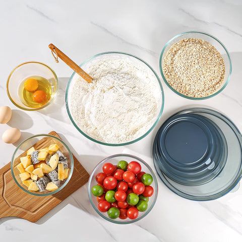 KEMETHY bol pequeña de cristal con tapa para porciones y degustaciones