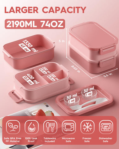 KEMETHY utensilios integrados para comer fuera de casa
