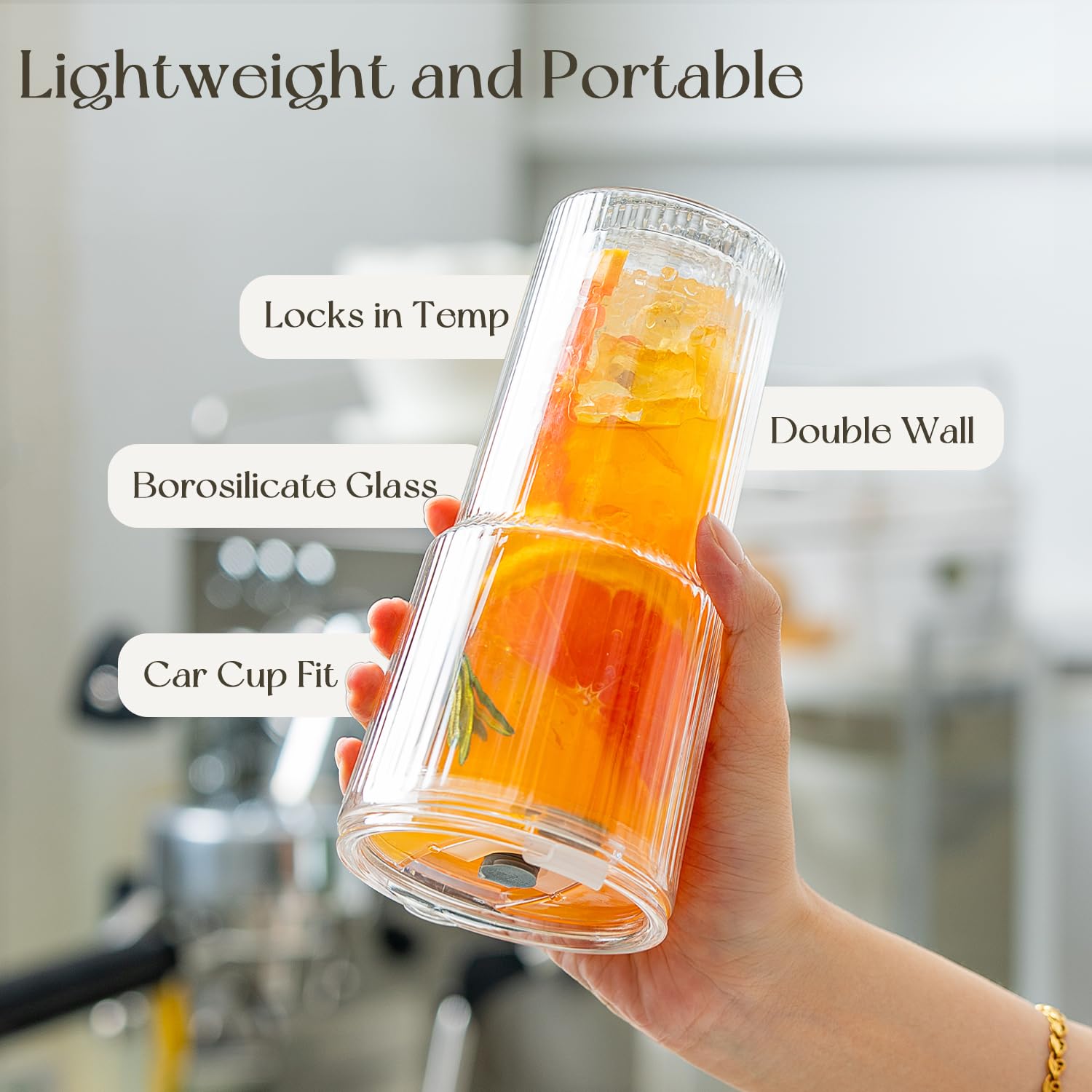 Diseñado para bebidas como té de burbujas y jugos.