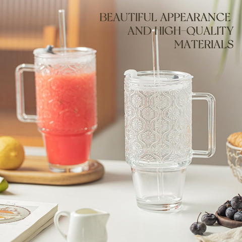 KEMORELA vaso reutilizable para bebidas frías y smoothies.