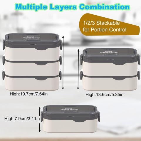 Caja bento Kenuket apta para microondas y lavavajillas, comodidad diaria.