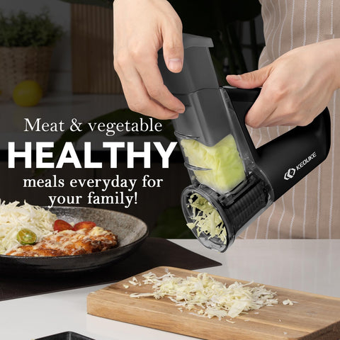 KEOUKE incluye dos tazas de almacenamiento para cuchillas.