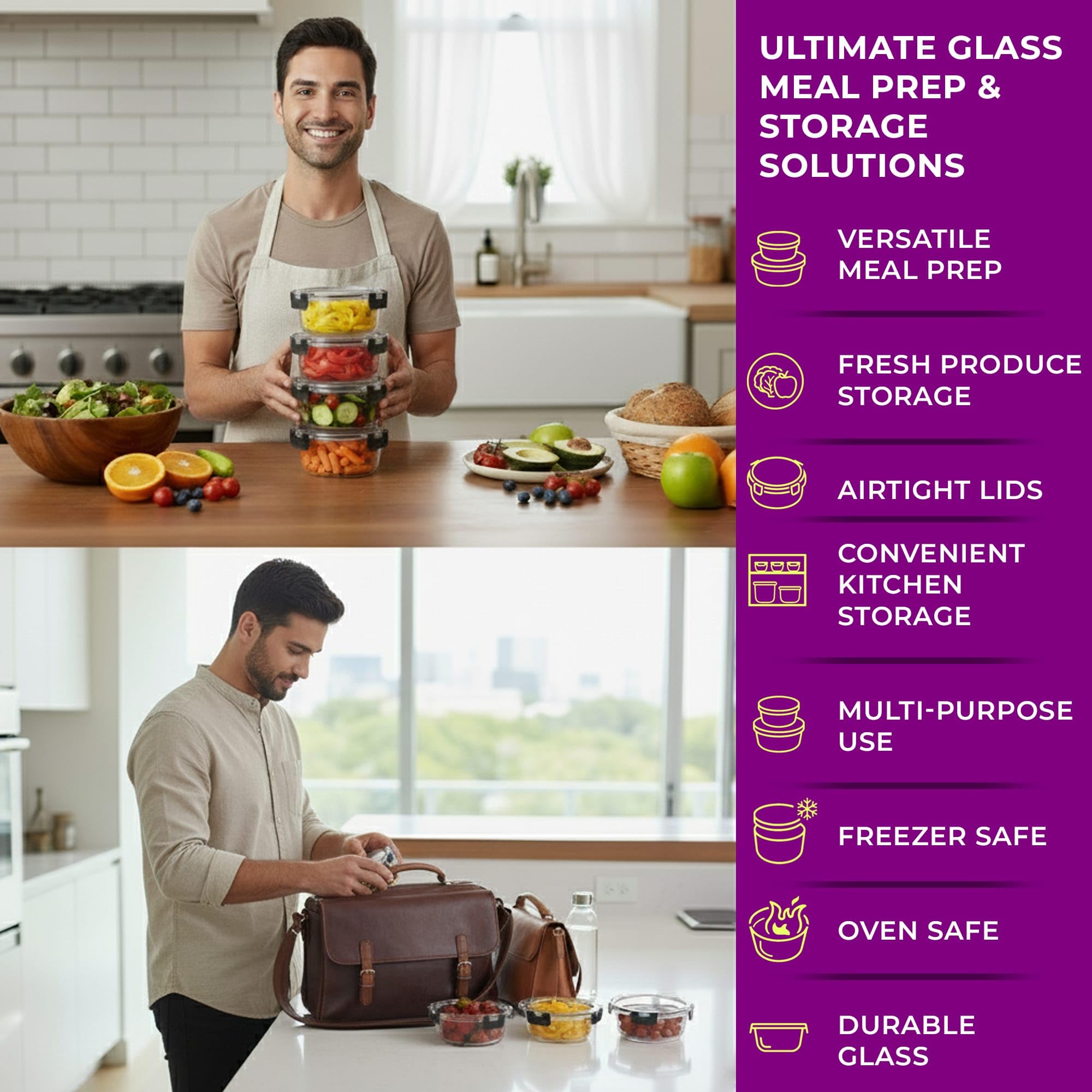 KEPSE sin BPA y aptos para alimentos para tu seguridad.