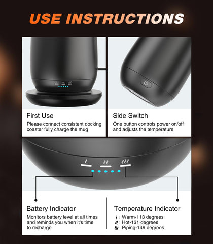 Kepwam Pantalla inteligente indica temperatura y nivel de batería para un uso fácil.