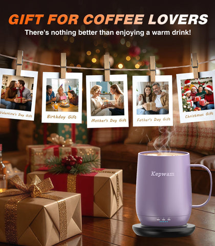 Kepwam T2 capacidad 470 ml para café, té y bebidas.
