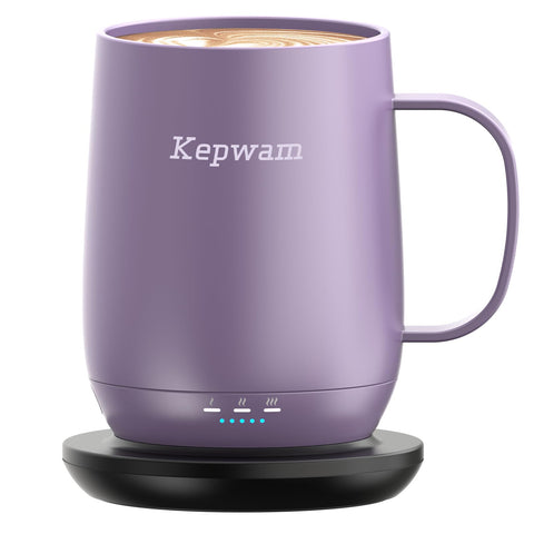 Kepwam T2 frontal: diseño elegante y mantiene la bebida caliente por más tiempo.