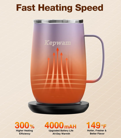 Kepwam T2-Plus batería de 8 horas para bebidas siempre listas.