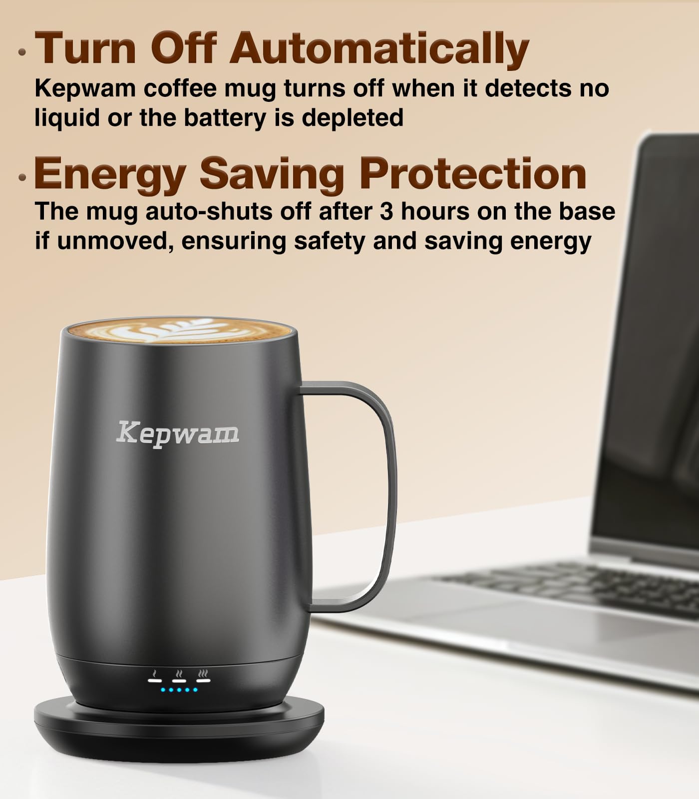 Kepwam T2-Plus, diseño duradero en acero inoxidable y recubrimiento cerámico.