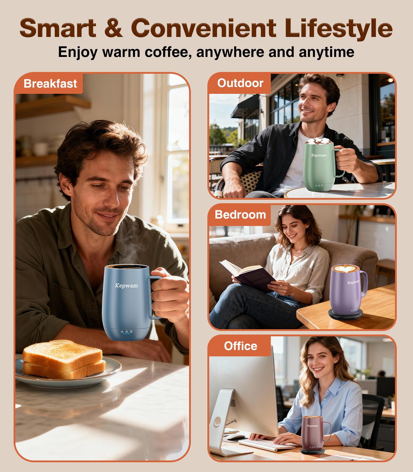 Kepwam T2-Plus, materiales sin BPA y acabado mate de alta durabilidad.