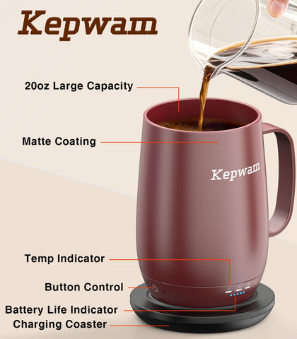 Kepwam T2-Plus: control con una tecla y tres temperaturas