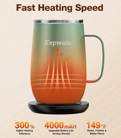 Kepwam T2-Plus, tapa y control de temperatura para ajuste rápido.
