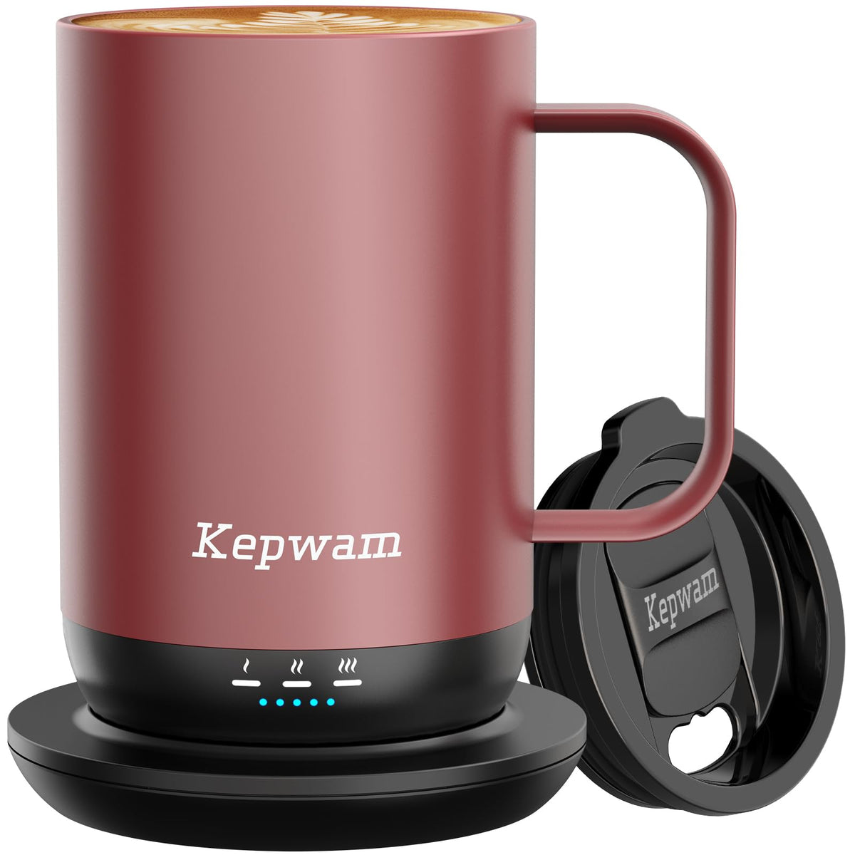 Kepwam T1, taza caliente en mano, mantiene la bebida a temperatura ideal durante la mañana.