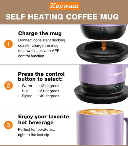 Kepwam T1 en viaje, mantiene el café caliente durante desplazamientos.