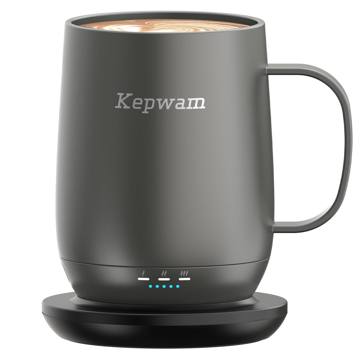 Kepwam Taza auto-calentamiento frontal mantiene café caliente durante horas