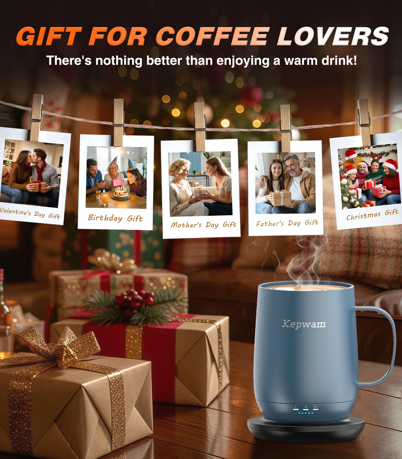 Capacidad de 16 oz para disfrutar café caliente durante la mañana