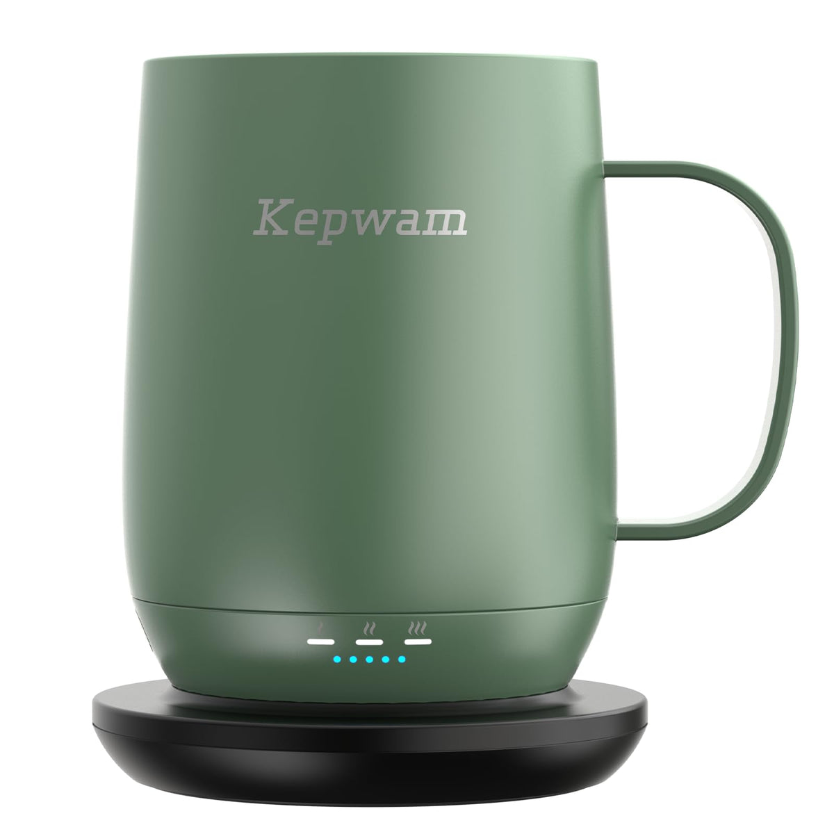Taza Kepwam autocalentable de 16 oz con control de temperatura para mantener caliente