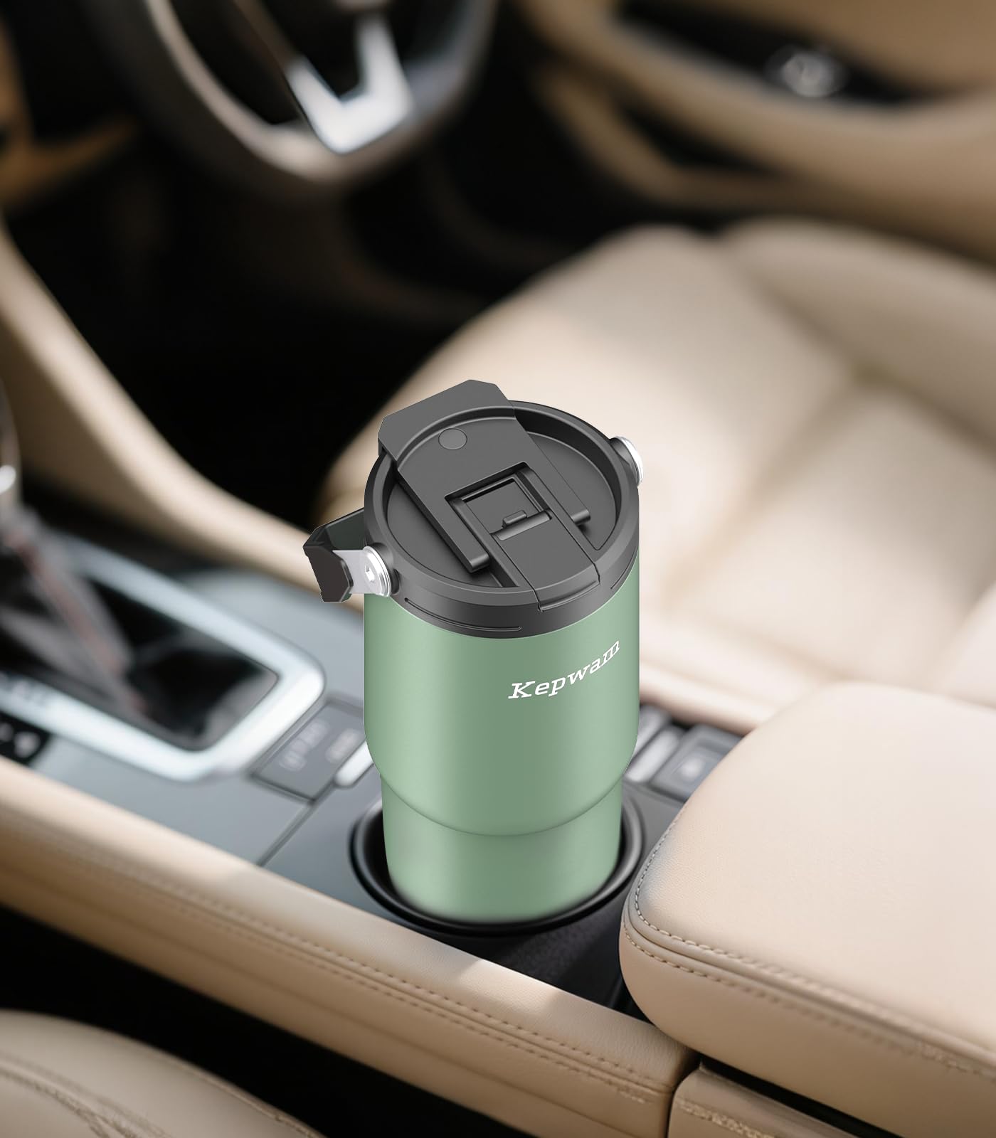 Kepwam taza en portavasos coche: cabe perfectamente para viajes en coche