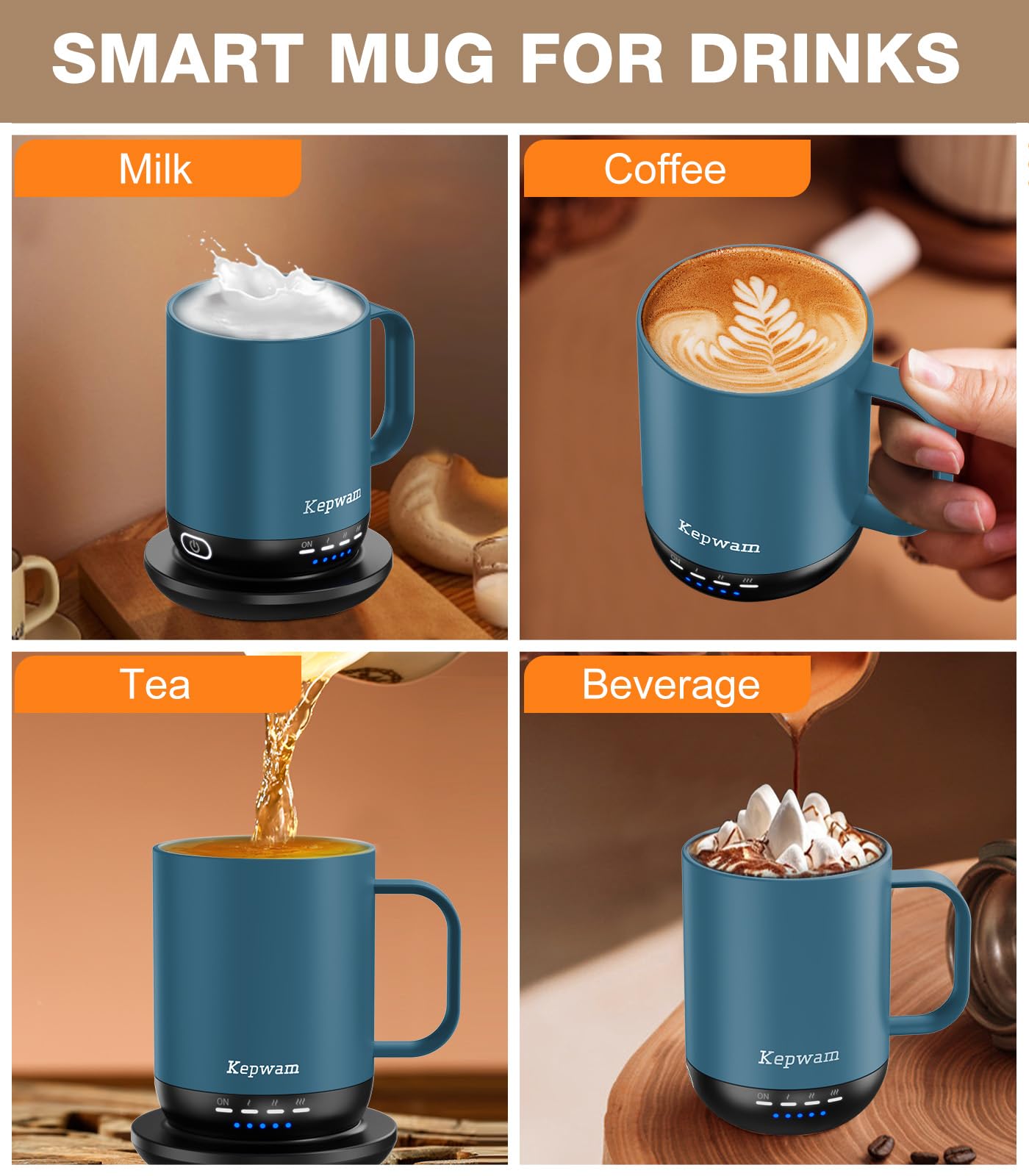 Kepwam T1-16oz, diseño versátil para casa u oficina.